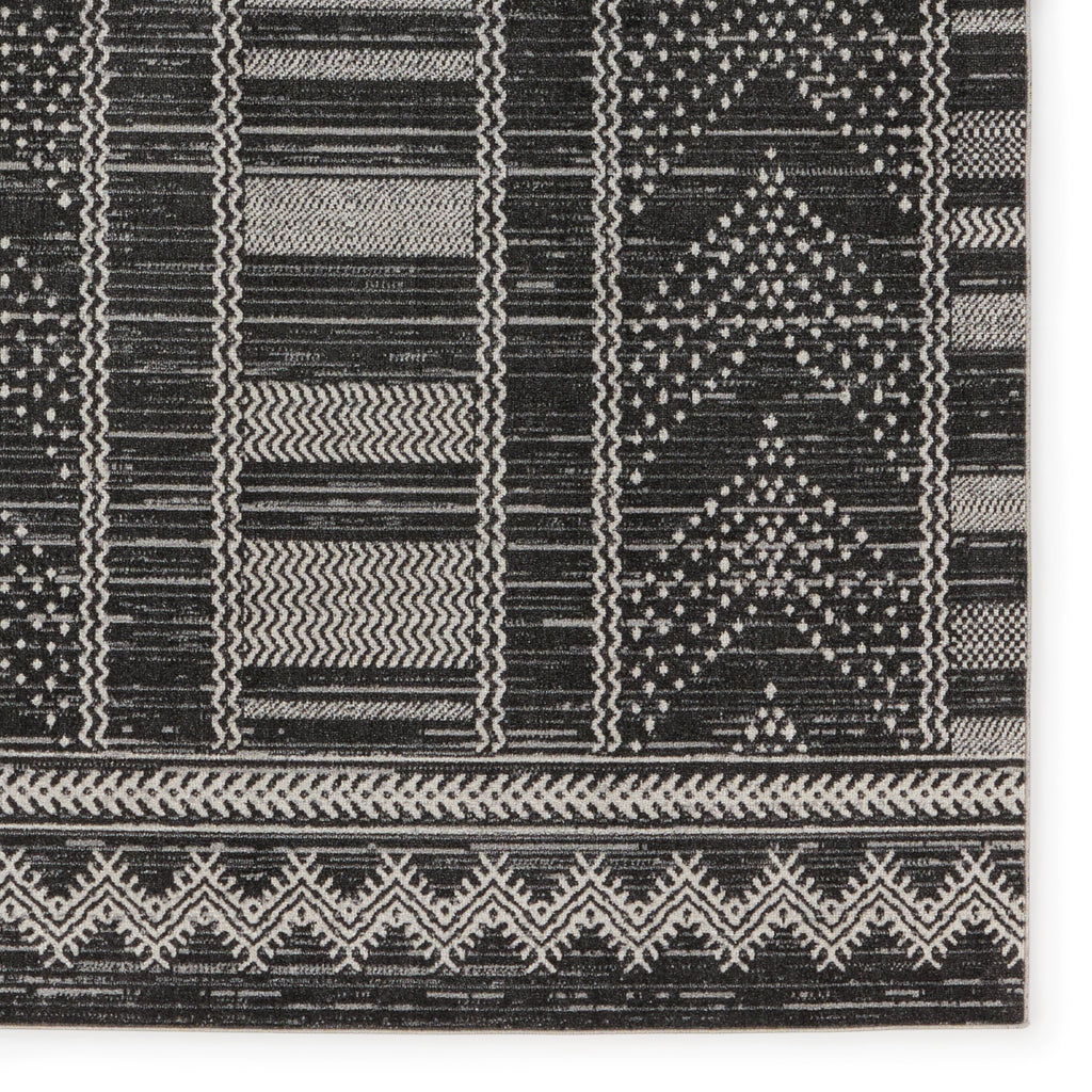 Vibe By Jaipur Living Mateo Tribal Black/ Light Gray Area Rug (7'10"X10')