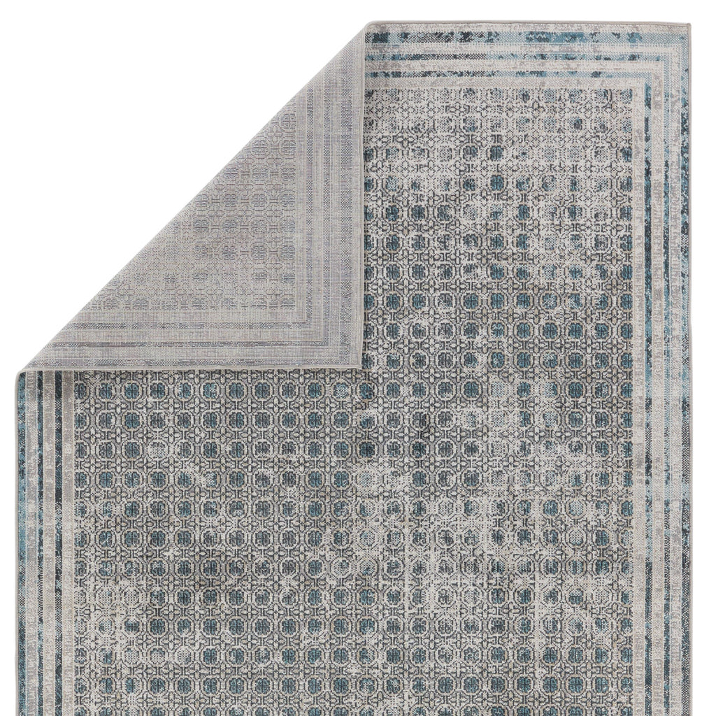 Vibe By Jaipur Living Allora Trellis Light Gray/ Blue Area Rug (5'3"X8')