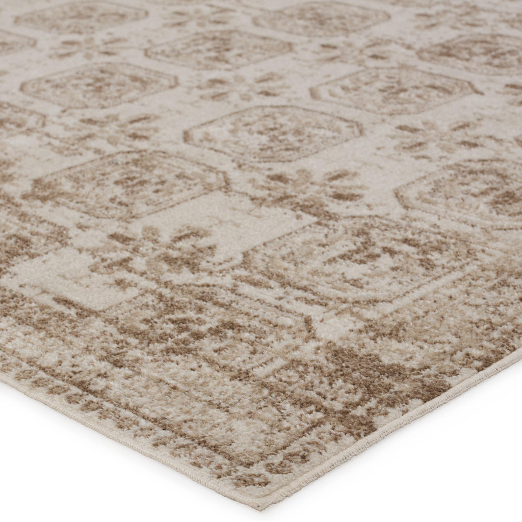 Vibe By Jaipur Living Milea Trellis Tan/ Cream Area Rug (7'10"X10')