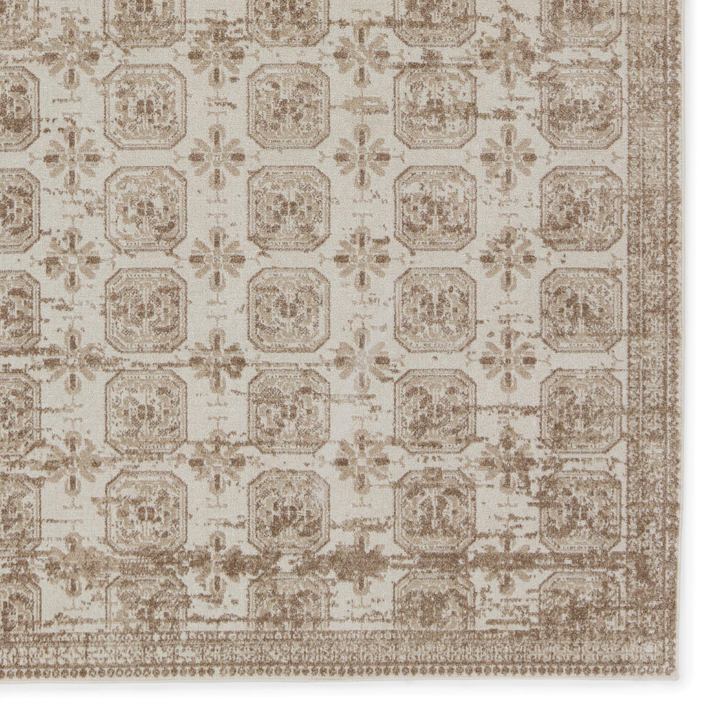 Vibe By Jaipur Living Milea Trellis Tan/ Cream Runner Rug (2'8"X10')