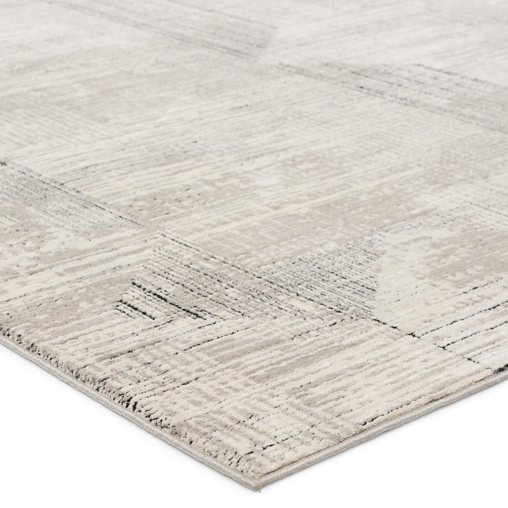 Jaipur Living Sublime Geometric Gray/ Cream Runner Rug (2'8"X8')