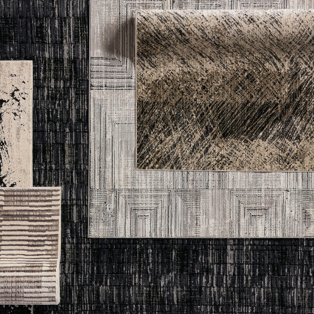 Jaipur Living Dairon Abstract Black/ Taupe Area Rug (9'X12')