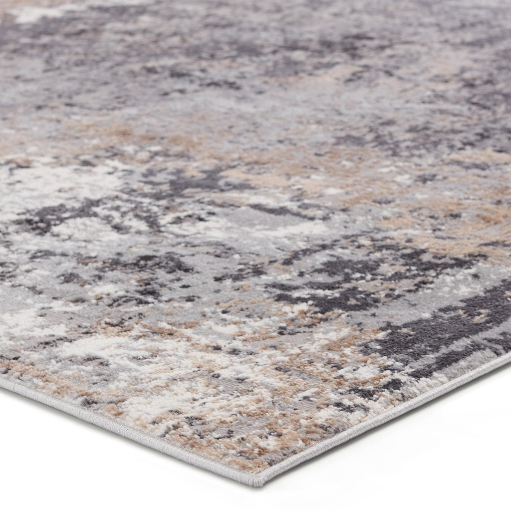 Vibe By Jaipur Living Perrin Abstract Gray/ Tan Area Rug (9'6"X13')