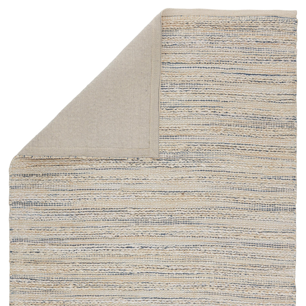 Jaipur Living Canterbury Natural Striped White/ Blue Area Rug (6'X9')