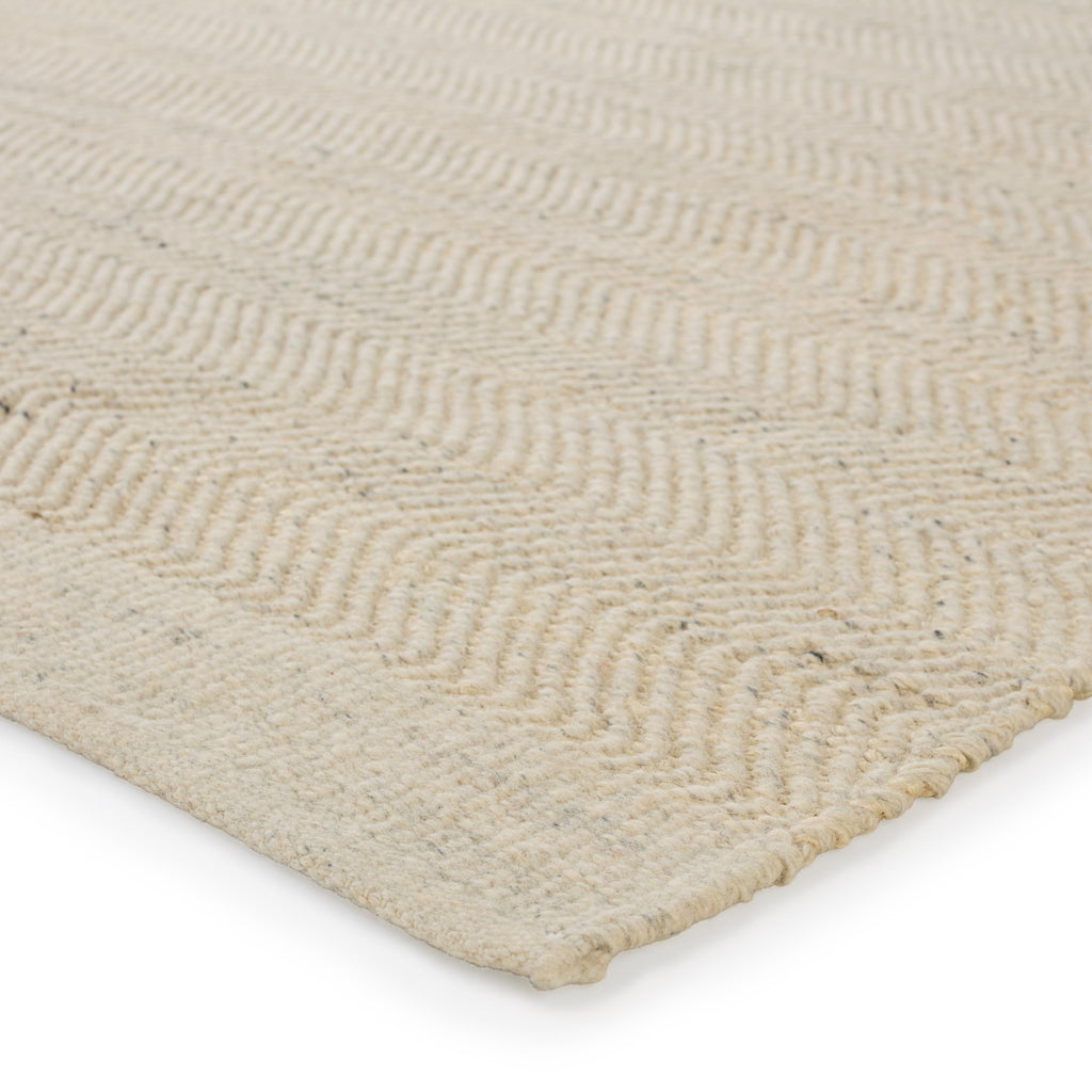 Kate Lester + Jaipur Living Esdras Handmade Solid Beige/ Ivory Area Rug (8'X10')