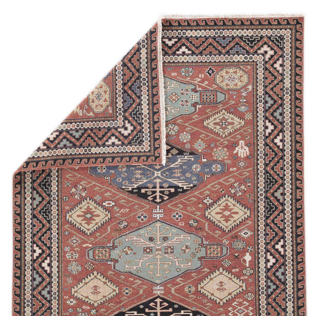 Jaipur Living Granato Hand-Knotted Medallion Red/ Blue Area Rug (9'X12')