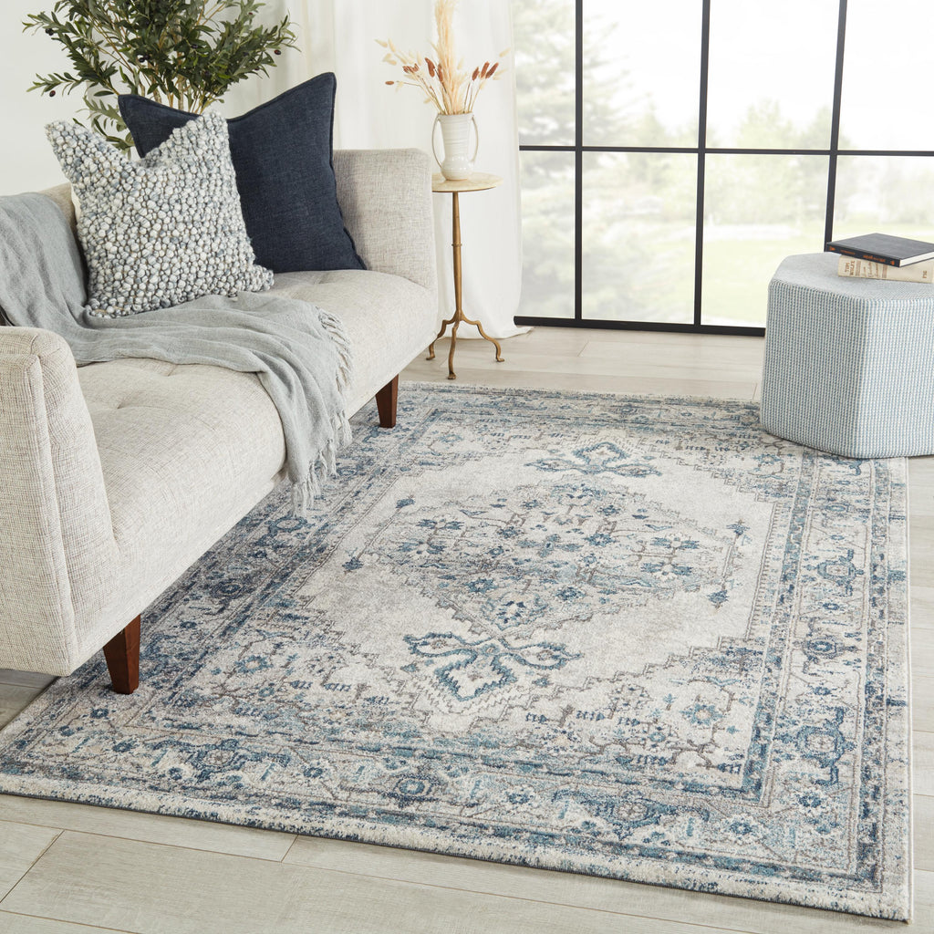 Vibe By Jaipur Living Lisette Medallion Blue/ Light Gray Area Rug (5'X8')