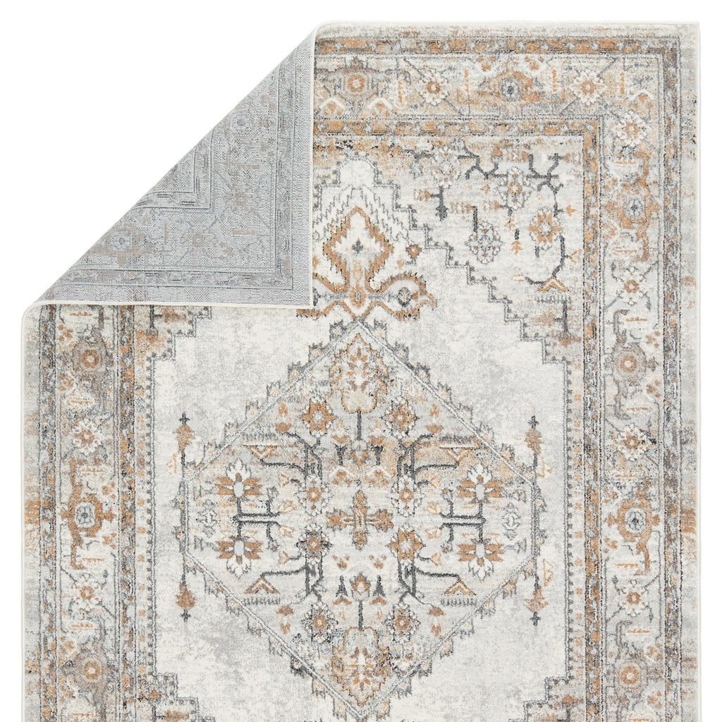 Vibe By Jaipur Living Lisette Medallion Gray/ Gold Area Rug (7'10"X10')