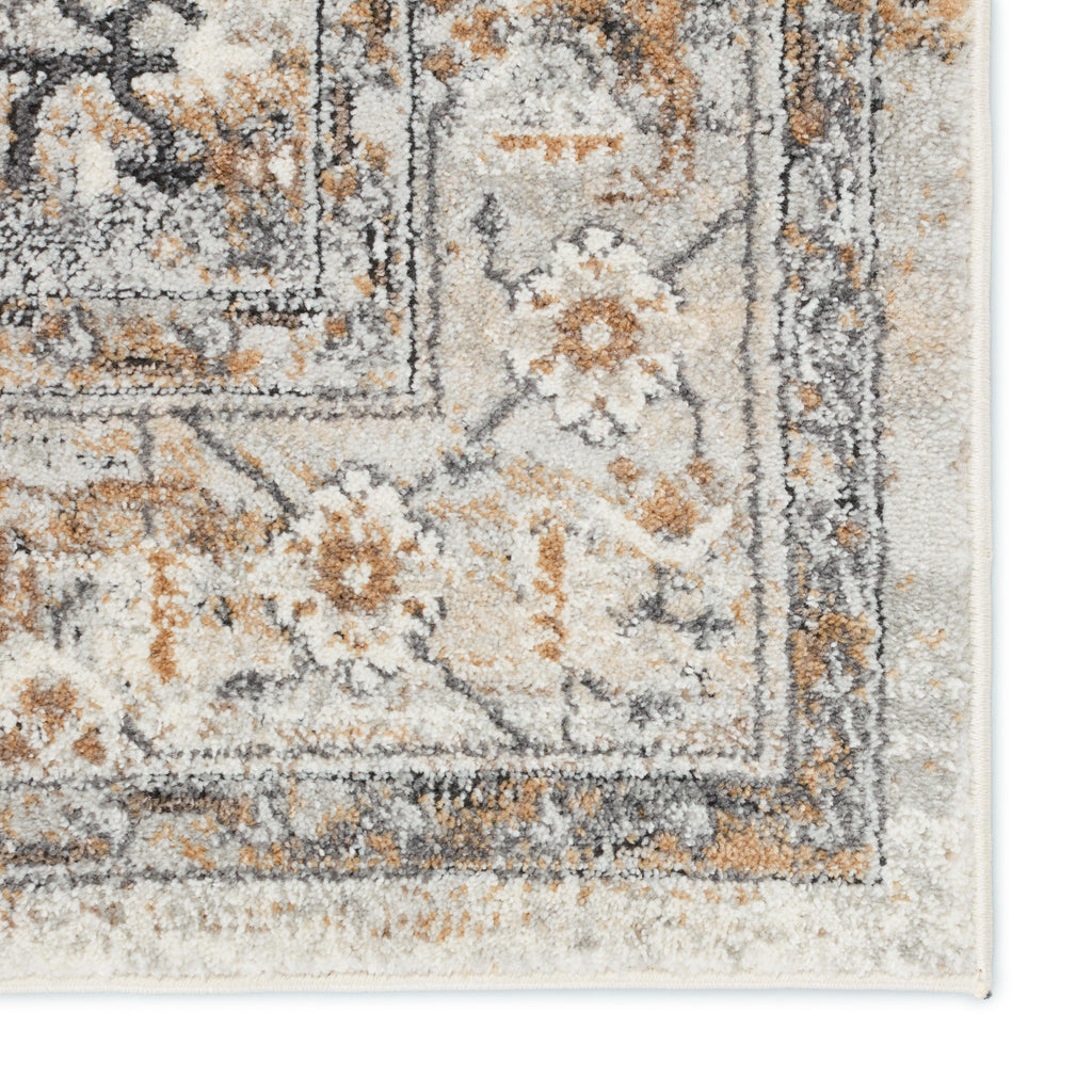 Vibe By Jaipur Living Lisette Medallion Gray/ Gold Area Rug (7'10"X10')