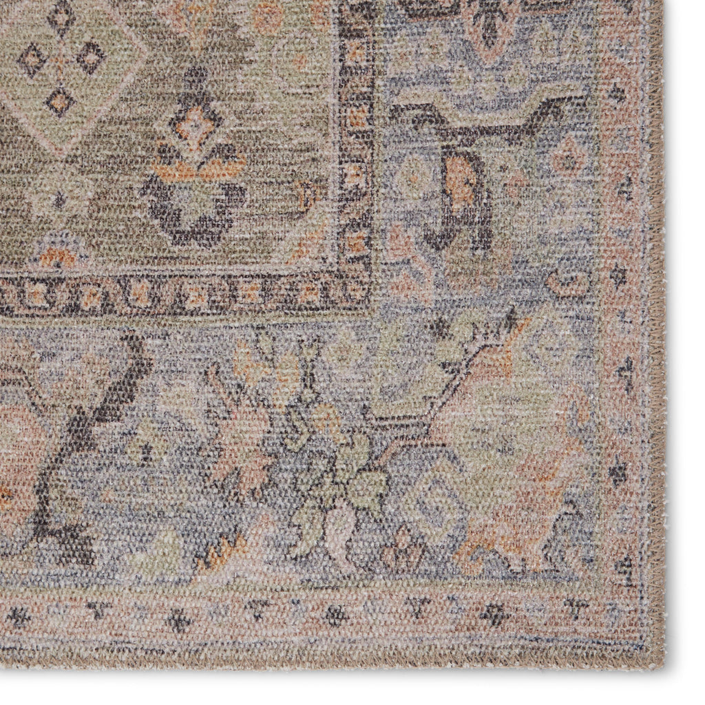 Jaipur Living Avin Oriental Green/ Blue Area Rug (5'X7'6")