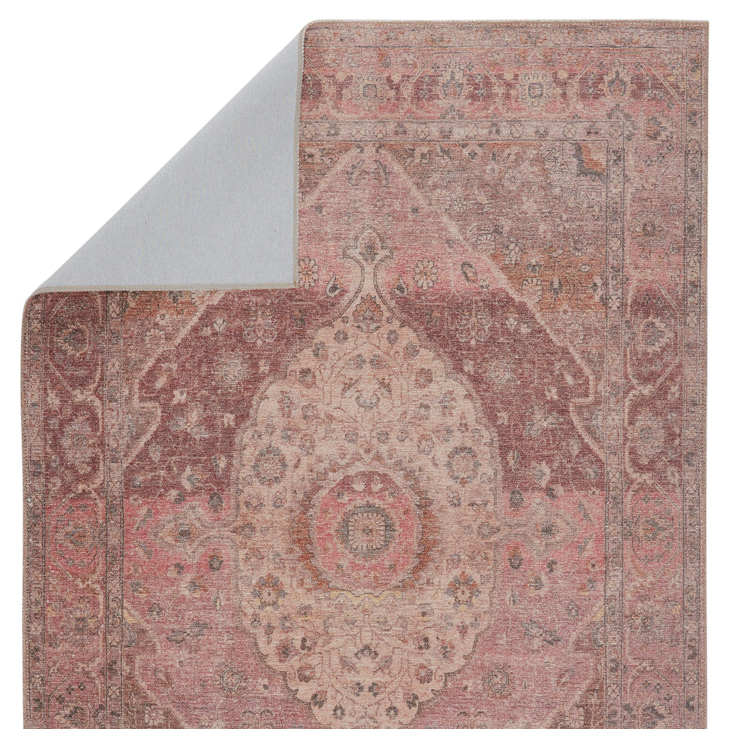 Jaipur Living Ozan Medallion Pink/ Burgundy Area Rug (7'6"X9'6")