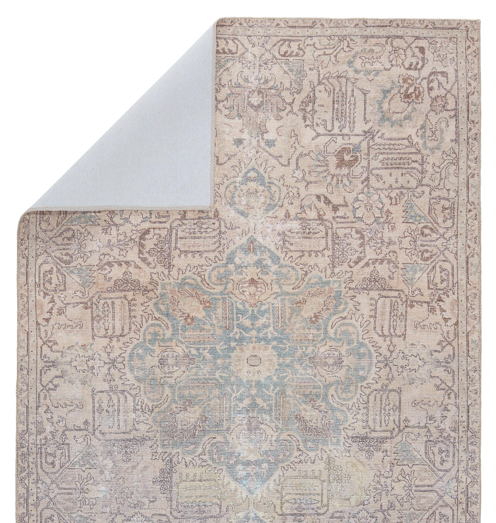 Jaipur Living Parisa Medallion Light Blue/ Light Tan Area Rug (6'X9')