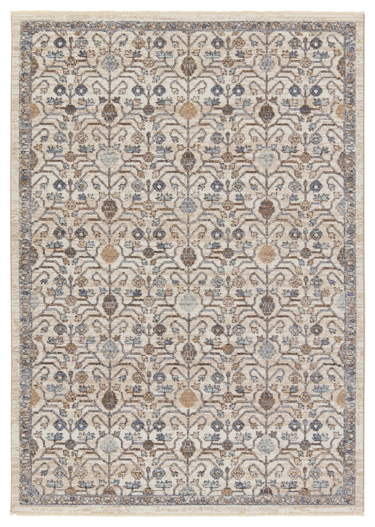 Jaipur Living Primrose Trellis Blue/ Gold Runner Rug (3'X10')