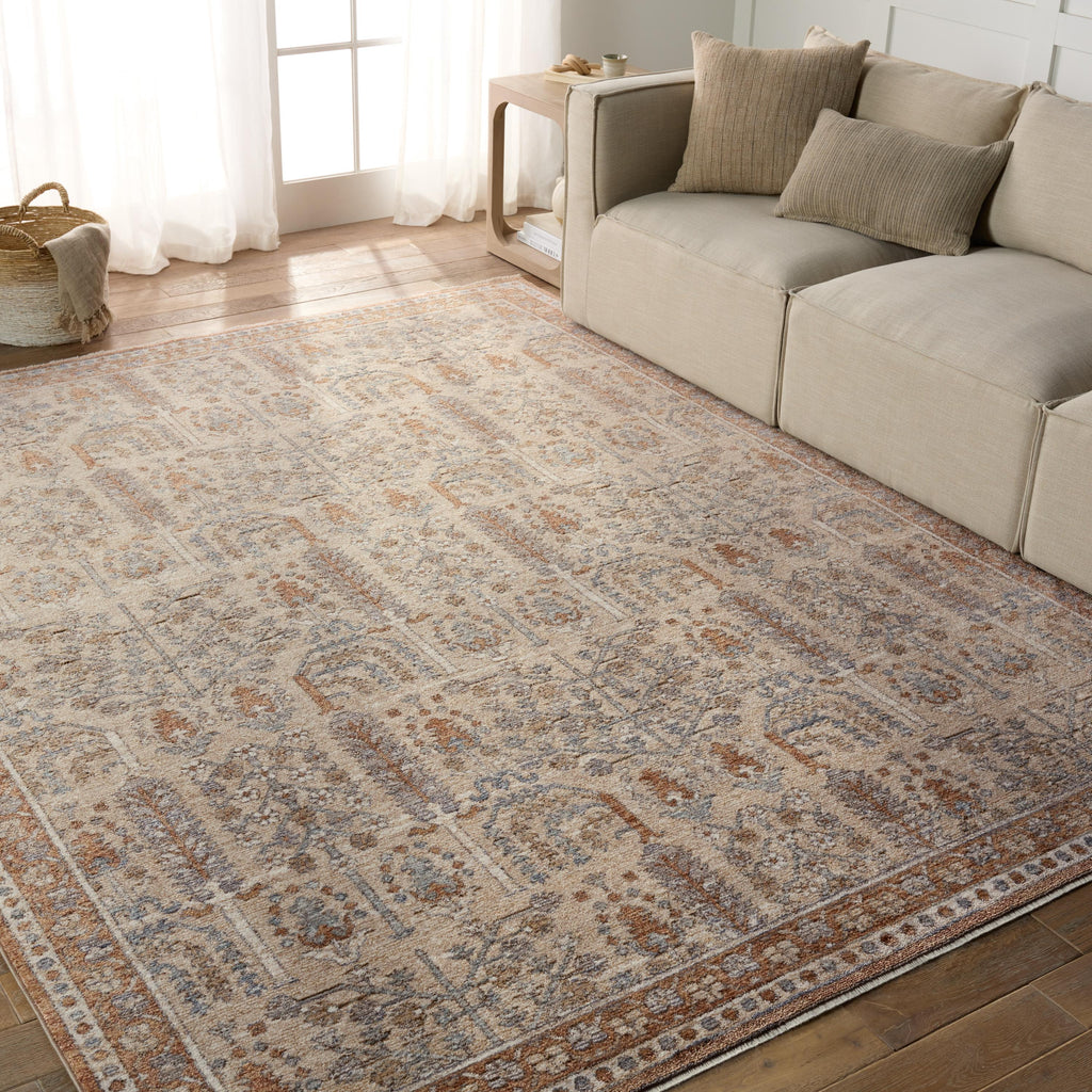 Jaipur Living Regard Floral Slate/ Bronze Area Rug (9'X13')