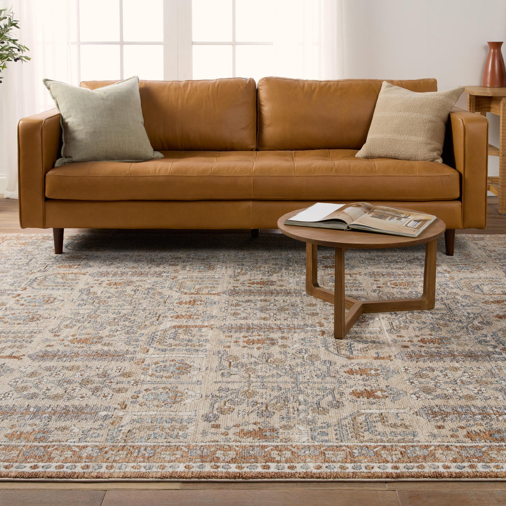 Jaipur Living Regard Floral Slate/ Bronze Area Rug (9'X13')