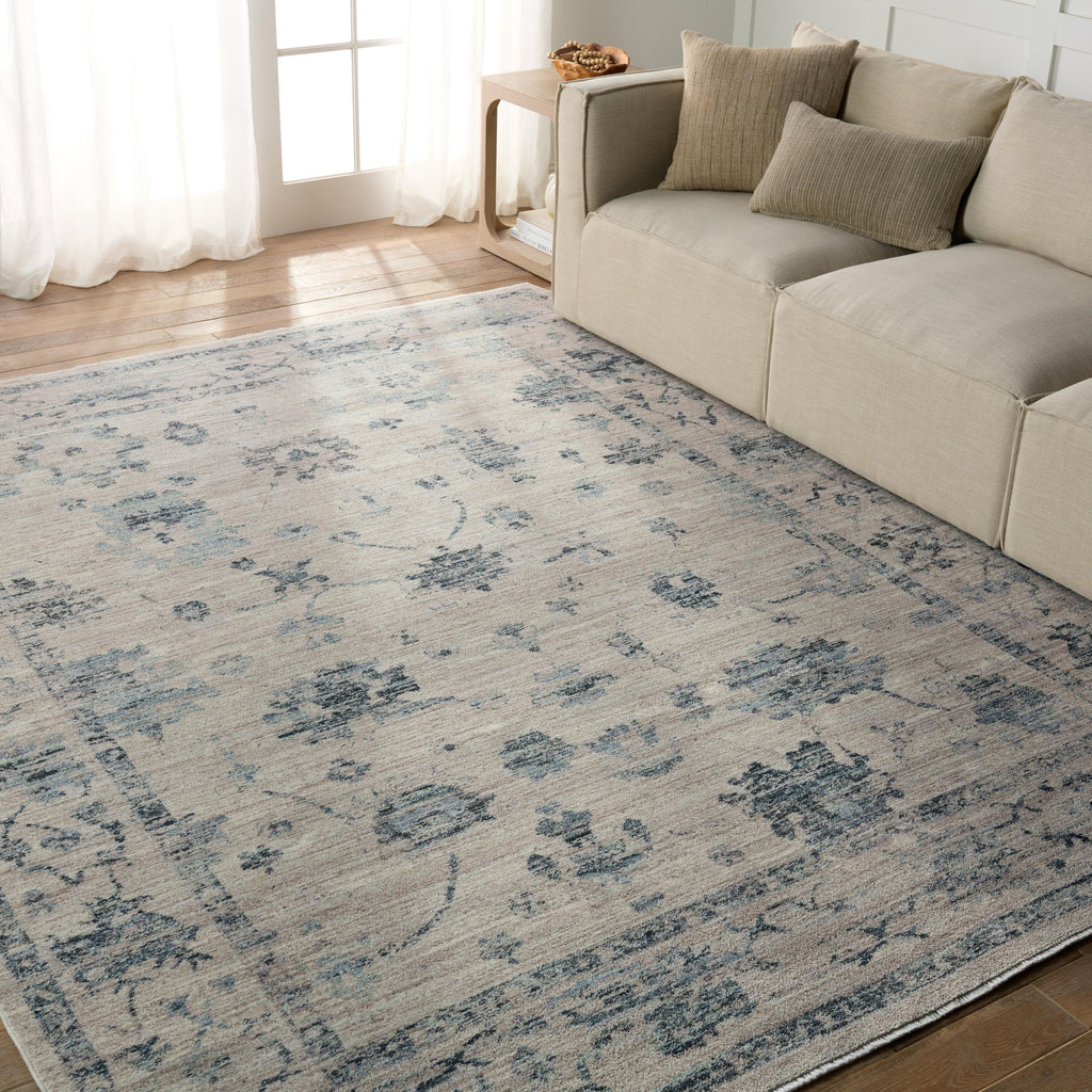 Vibe By Jaipur Living Adelaide Floral Blue/ Gray Runner Rug (2'6"X8')