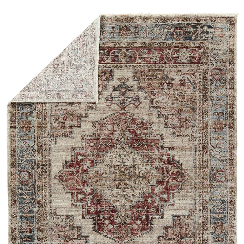 Vibe By Jaipur Living Emory Medallion Red/ Blue Area Rug (9'6"X12'6")