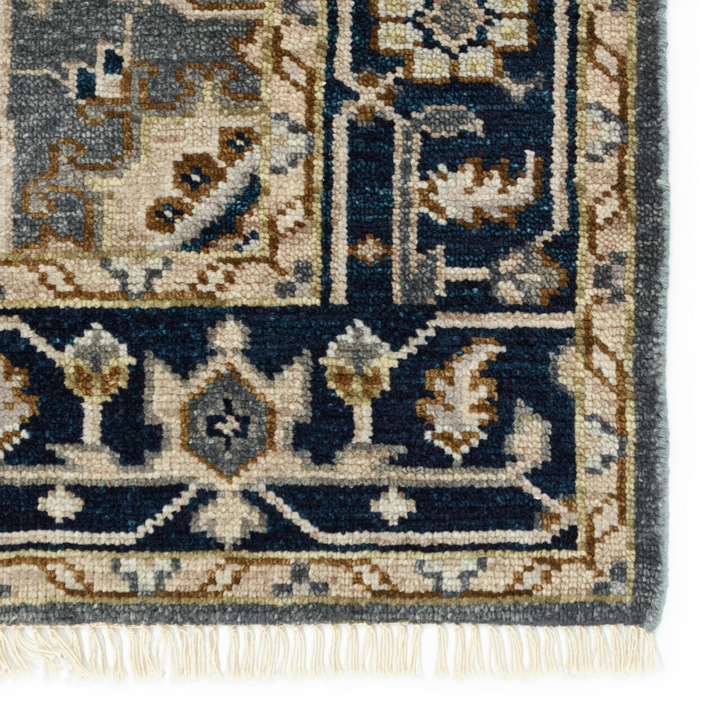 Jaipur Living Andrews Hand-Knotted Medallion Gray/ Brown Area Rug (8'X10')