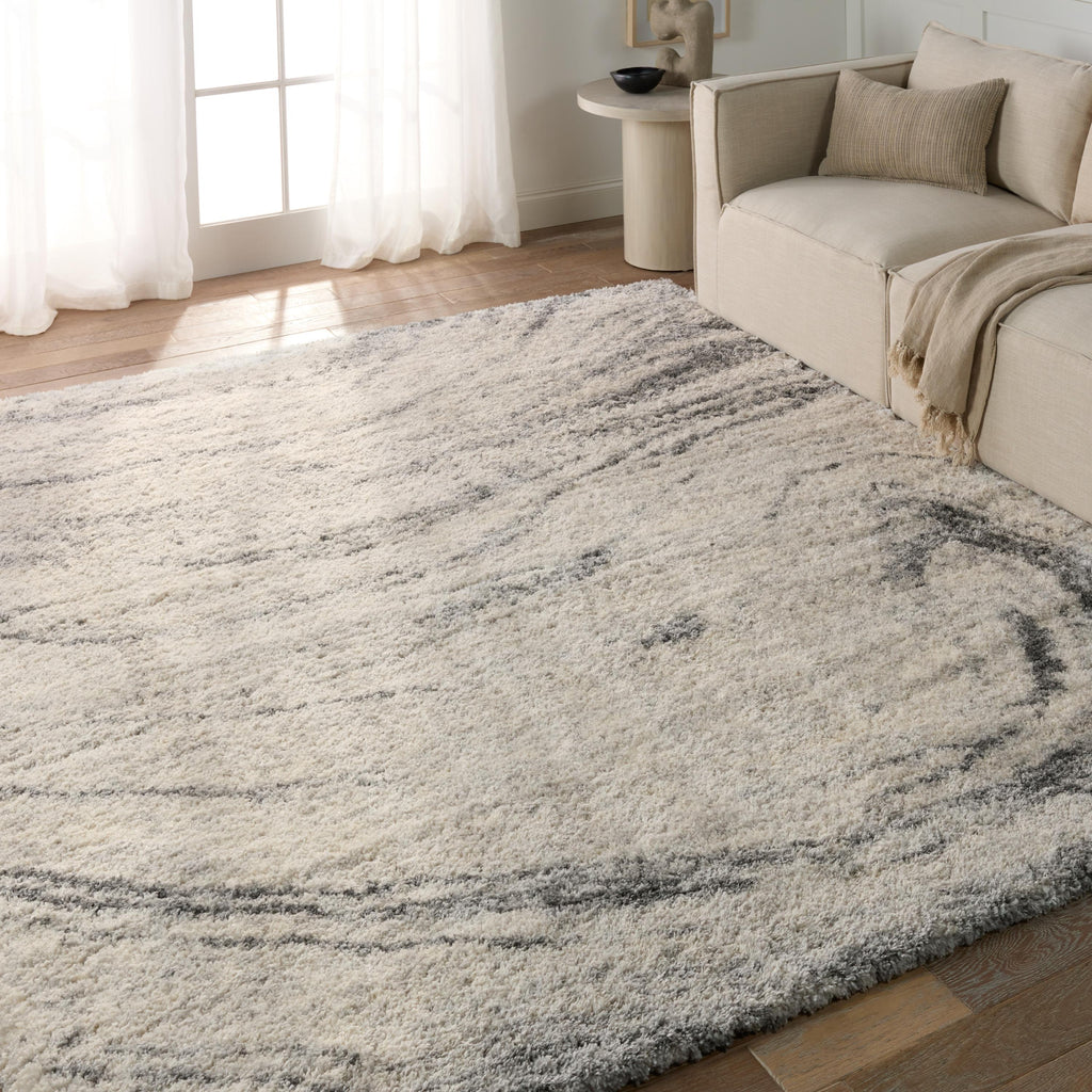 Jaipur Living Windsor Abstract Gray/ Cream Area Rug (10'2"X14'1")