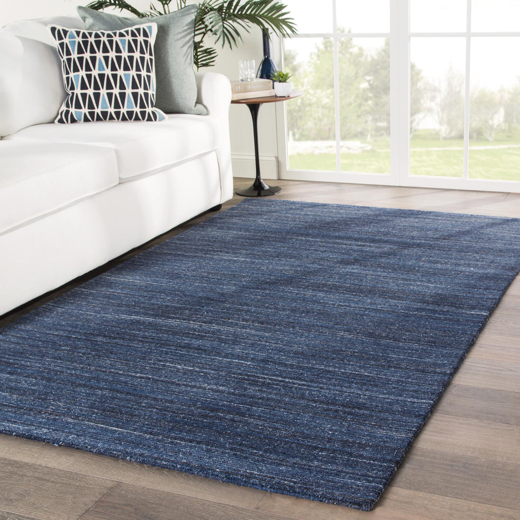 Jaipur Living Vassa Handmade Solid Dark Blue Area Rug (8'X11')