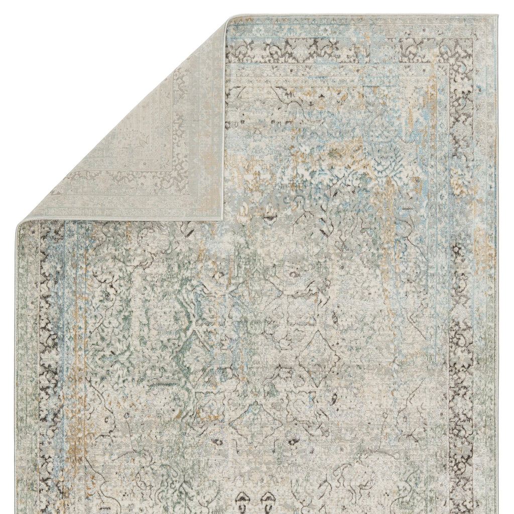 Vibe By Jaipur Living Thayer Medallion Green/ Light Gray Area Rug (6'7"X9'6")