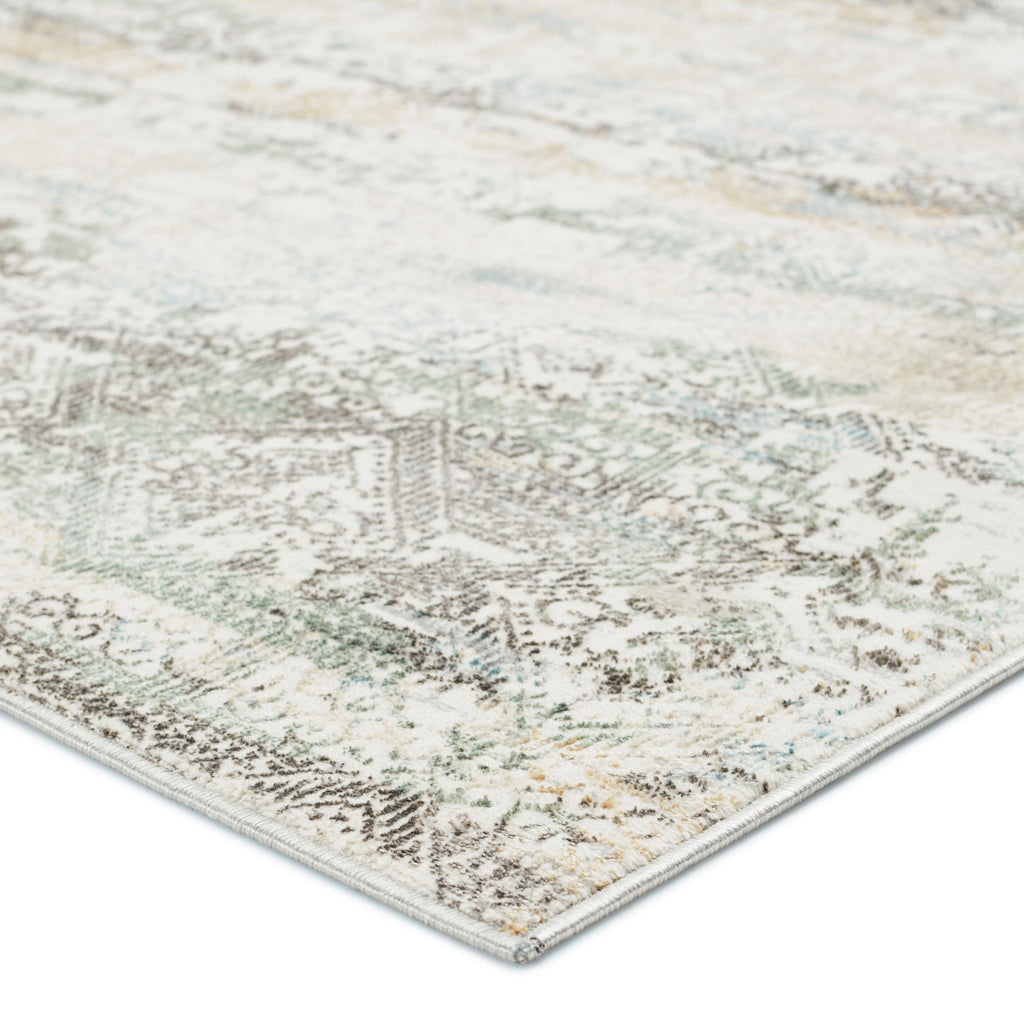 Vibe By Jaipur Living Chantel Trellis Gray/ Green Area Rug (9'3"X12')