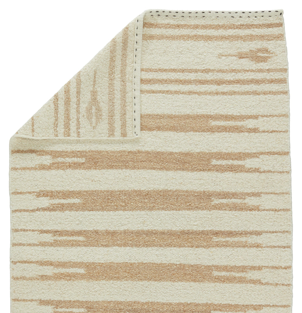 Jaipur Living Lomita Handmade Striped Light Tan/ Cream Area Rug (5'X8')