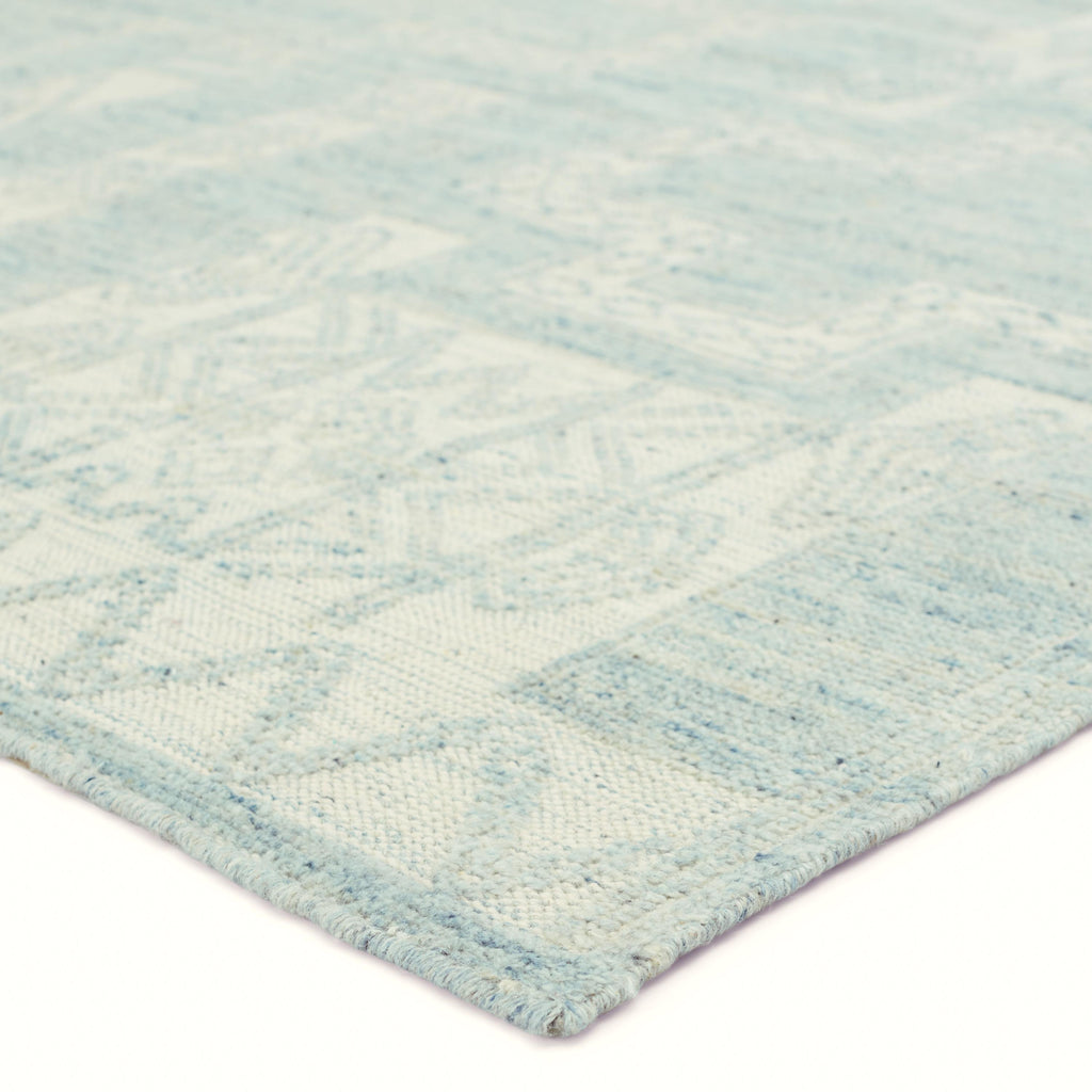 Jaipur Living Cirus Hand-Knotted Geometric Light Blue/ Ivory Area Rug (8'X10')