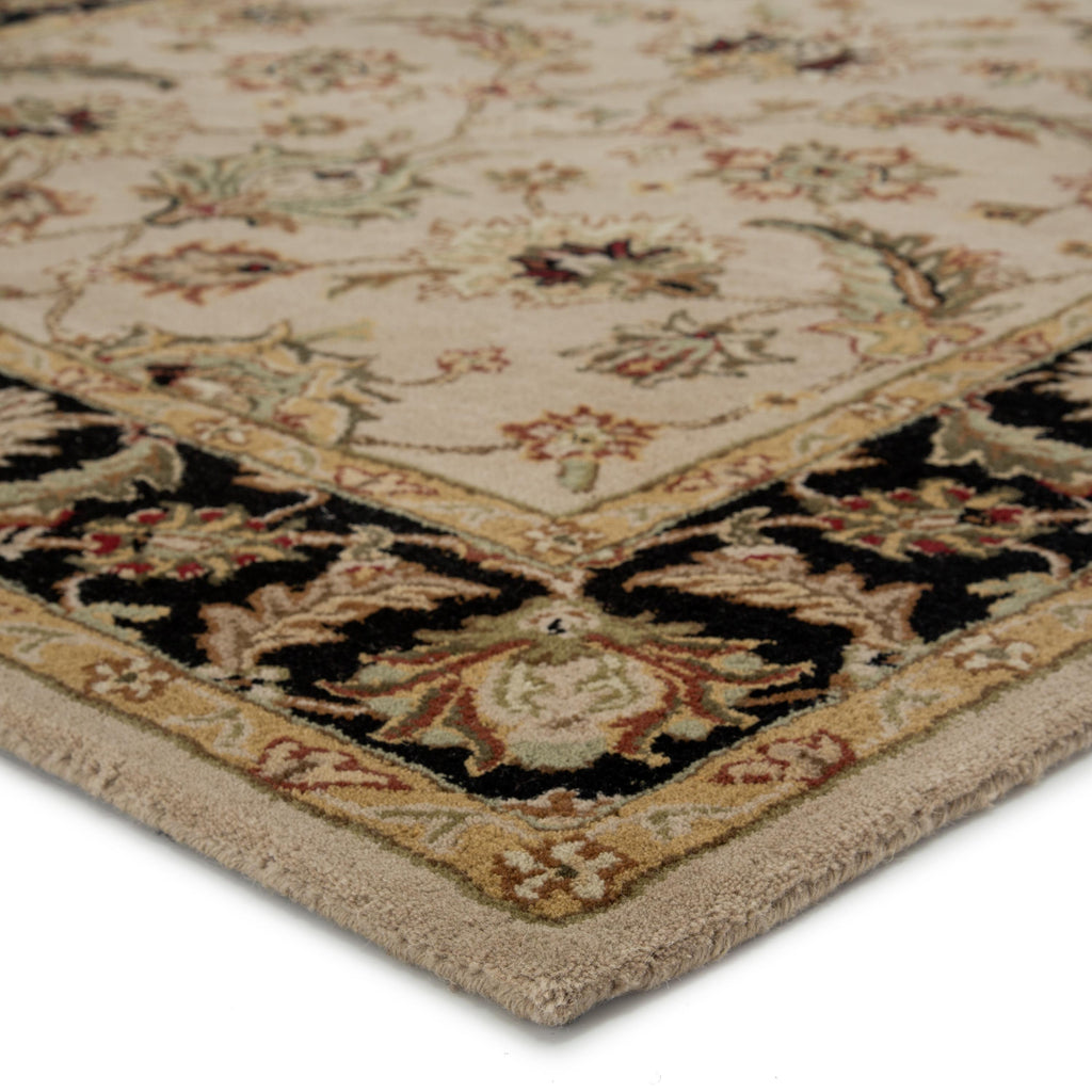 Jaipur Living Selene Handmade Floral Beige/ Black Round Area Rug (8' Rnd)