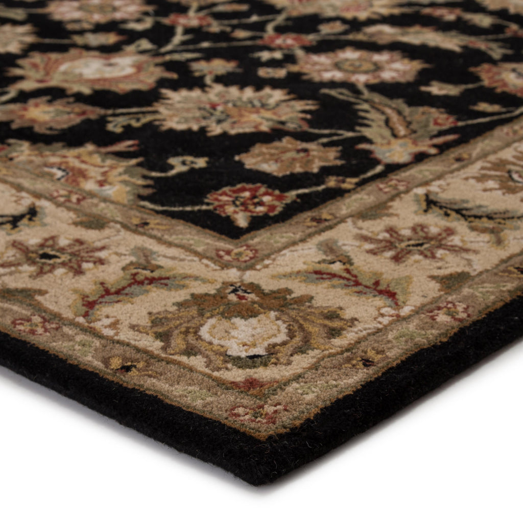 Jaipur Living Selene Handmade Floral Black/ Beige Round Area Rug (10' Rnd)