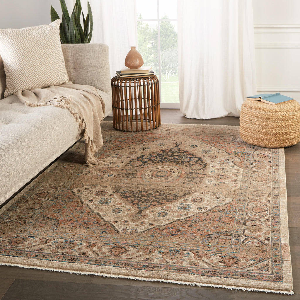 Vibe By Jaipur Living Irenea Medallion Tan/ Ivory Runner Rug (2'6"X8')