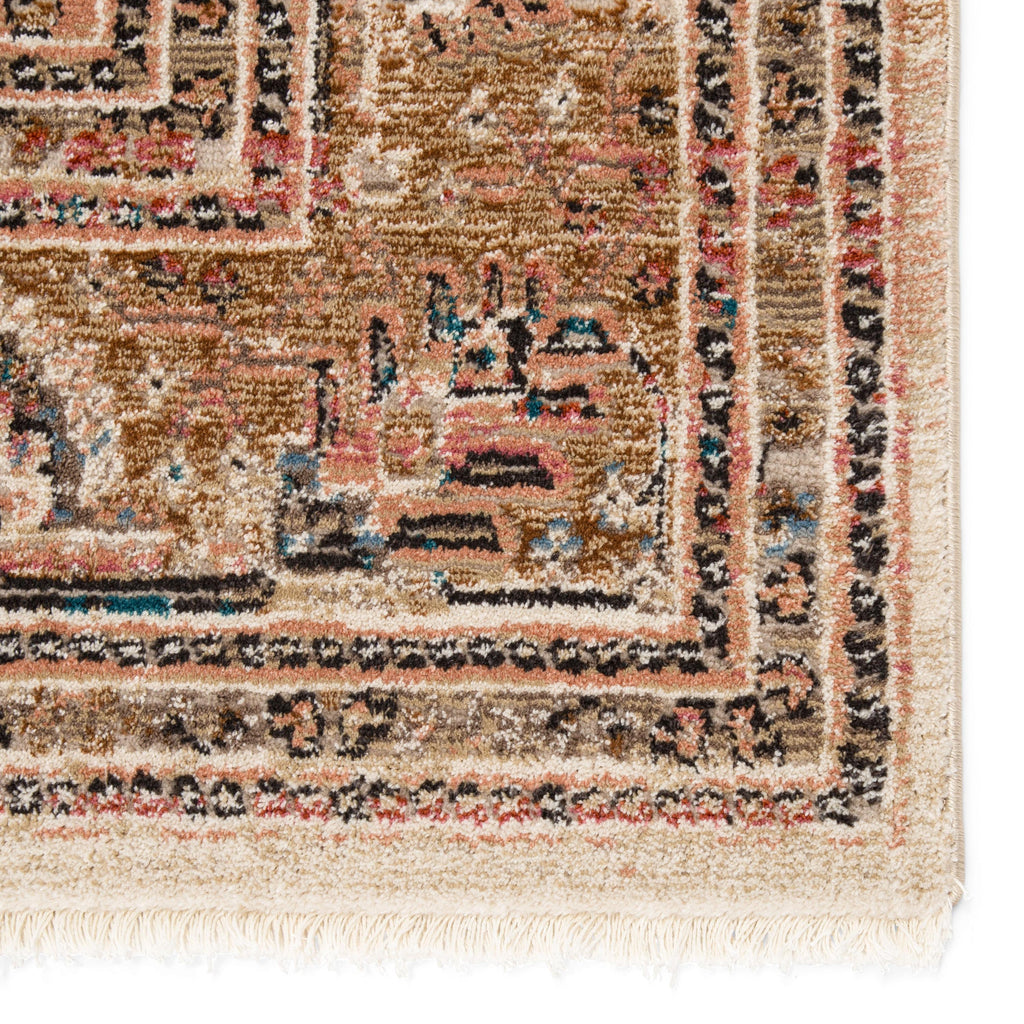 Vibe By Jaipur Living Ginia Medallion Blush/ Beige Runner Rug (2'6"X12')