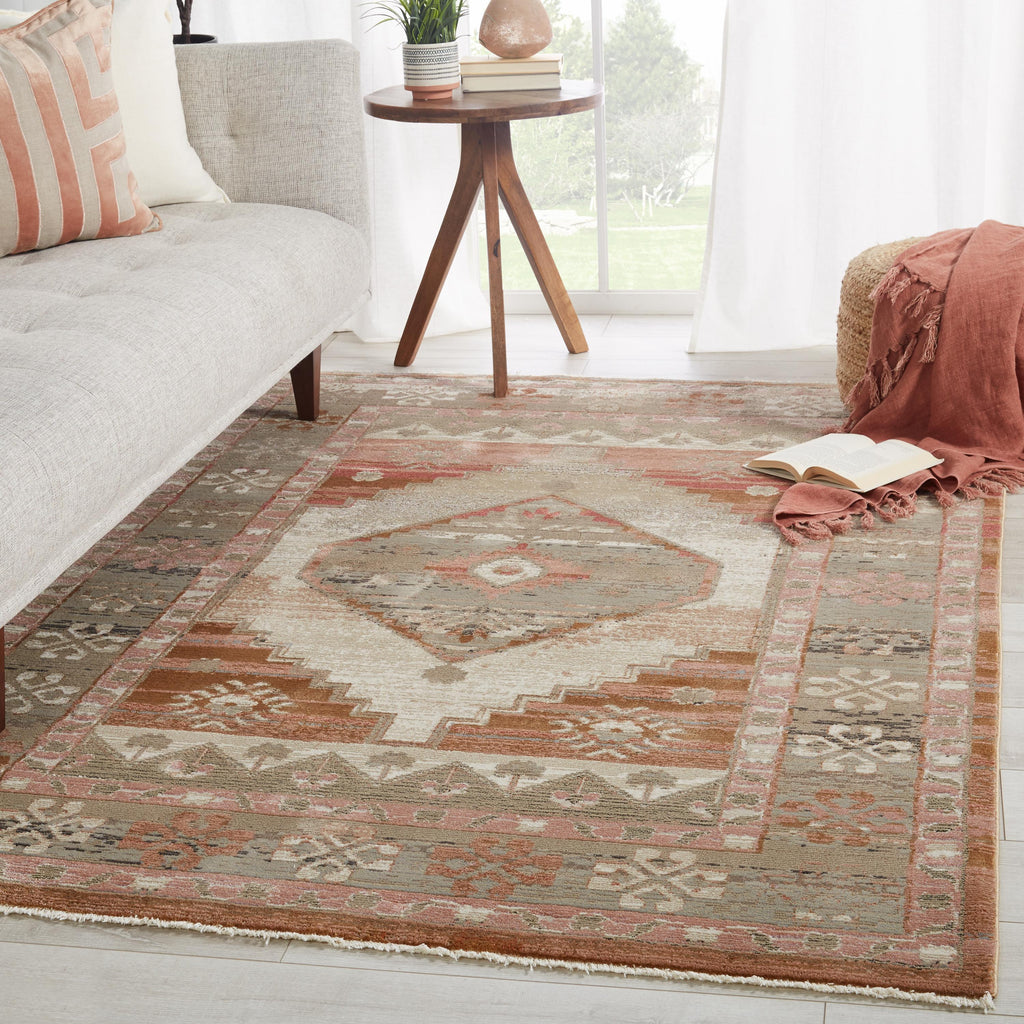 Vibe By Jaipur Living Constanza Medallion Blush/ Gray Runner Rug (2'6"X8')