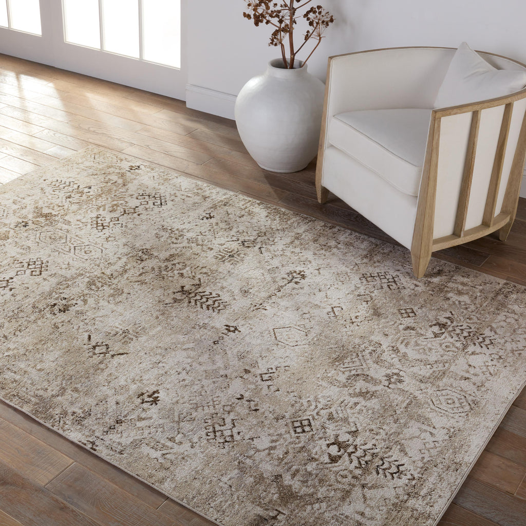 Vibe By Jaipur Living Kati Tribal Brown/ Cream Area Rug (9'X12')