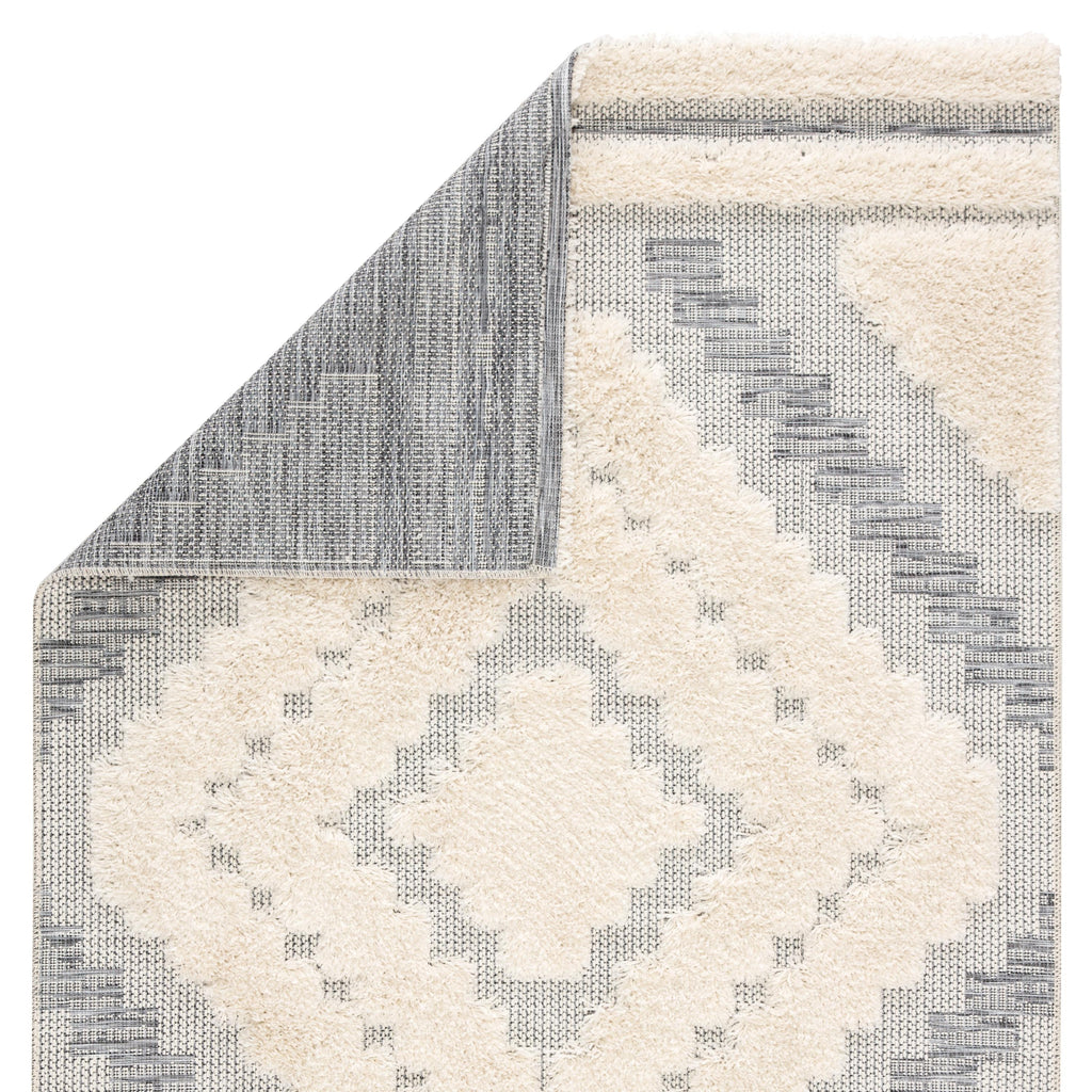 Jaipur Living Sani Indoor/ Outdoor Geometric Gray/ Cream Area Rug (2'X3'7")