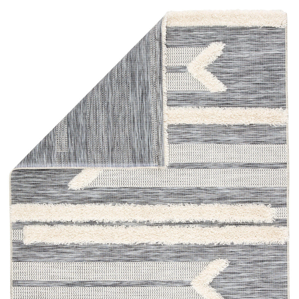 Jaipur Living Hanai Indoor/ Outdoor Tribal Gray/ Cream Area Rug (6'5"X9'5")