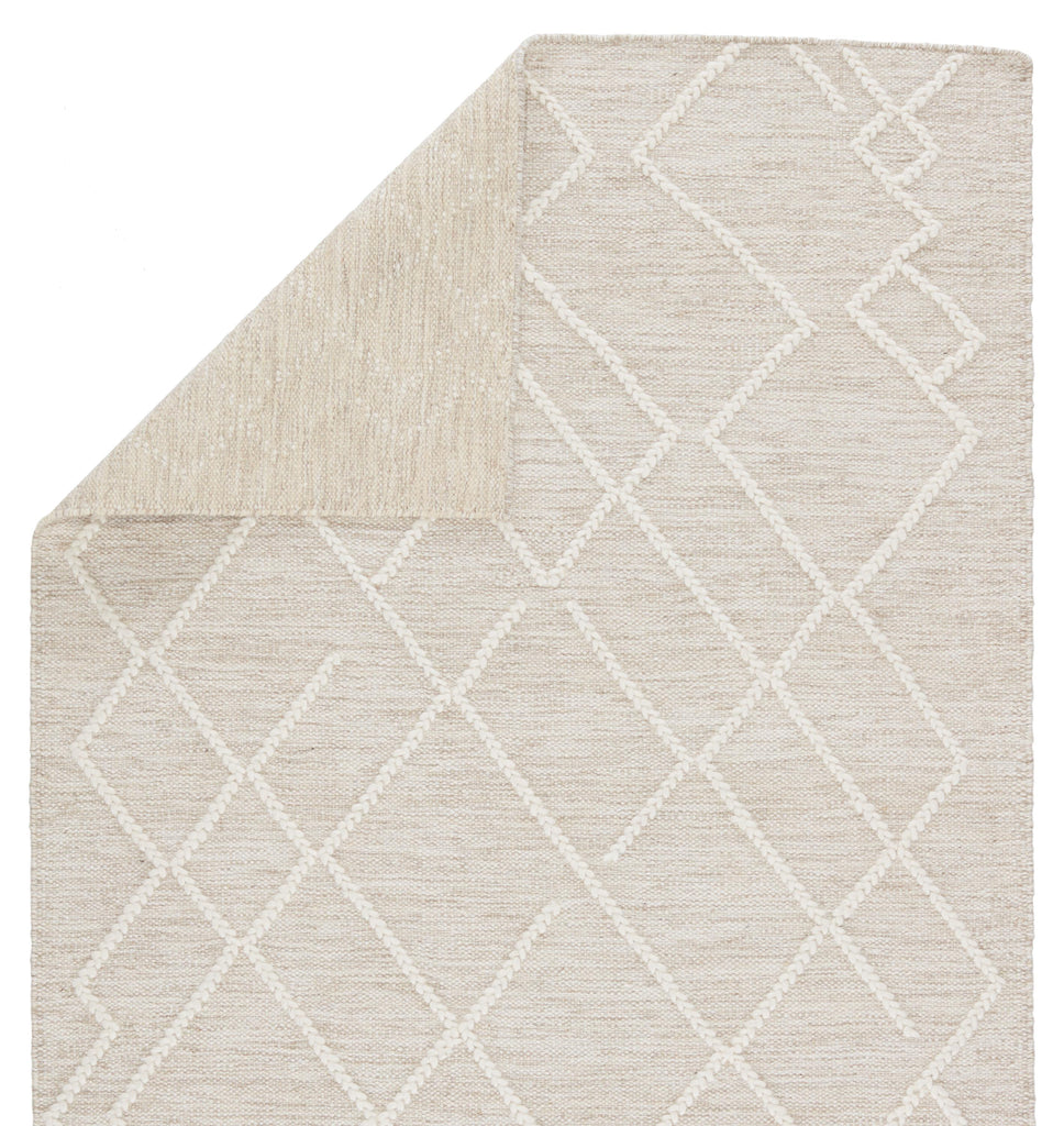 Jaipur Living Moab Natural Geometric Light Gray/ Ivory Area Rug (8'X10')