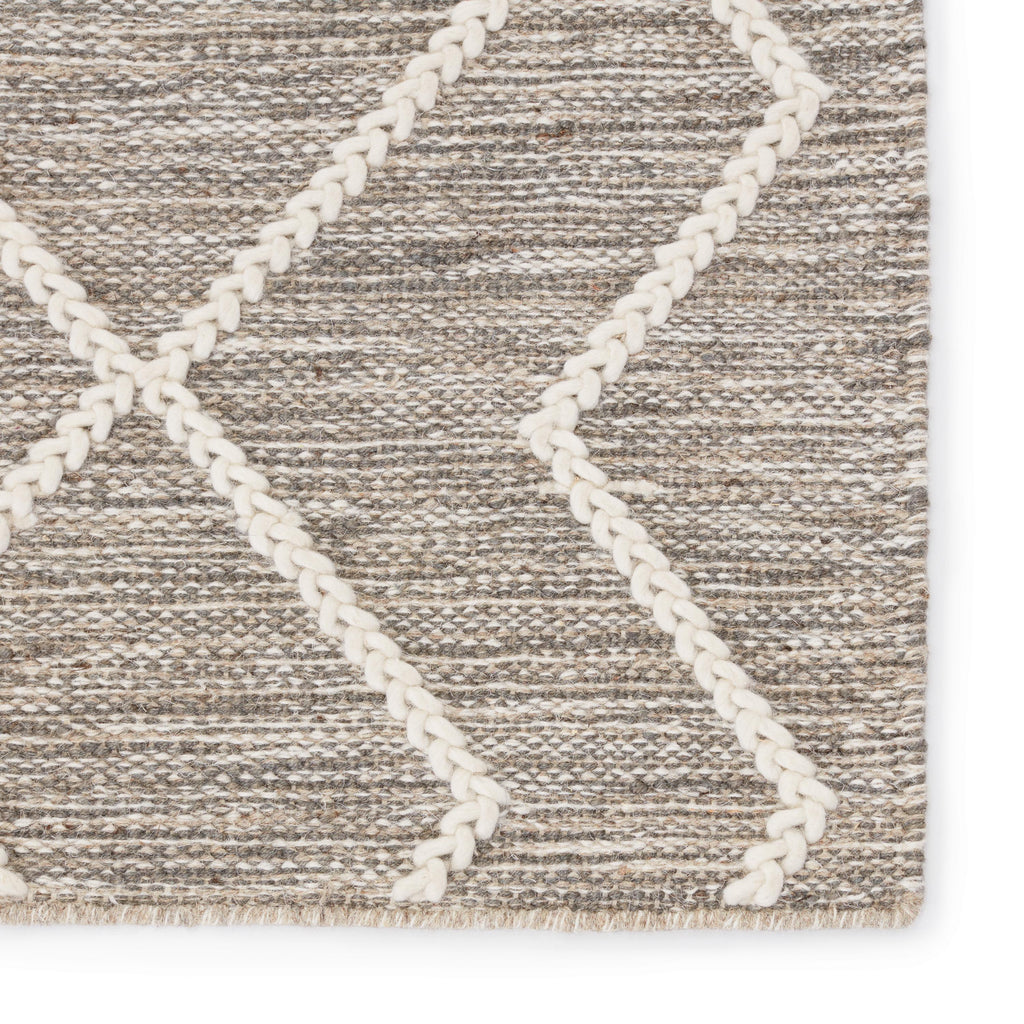 Jaipur Living Moab Natural Geometric Gray/ Ivory Area Rug (5'X8')