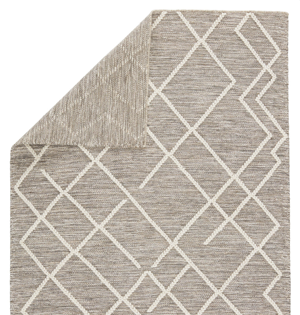 Jaipur Living Moab Natural Geometric Gray/ Ivory Area Rug (8'X10')