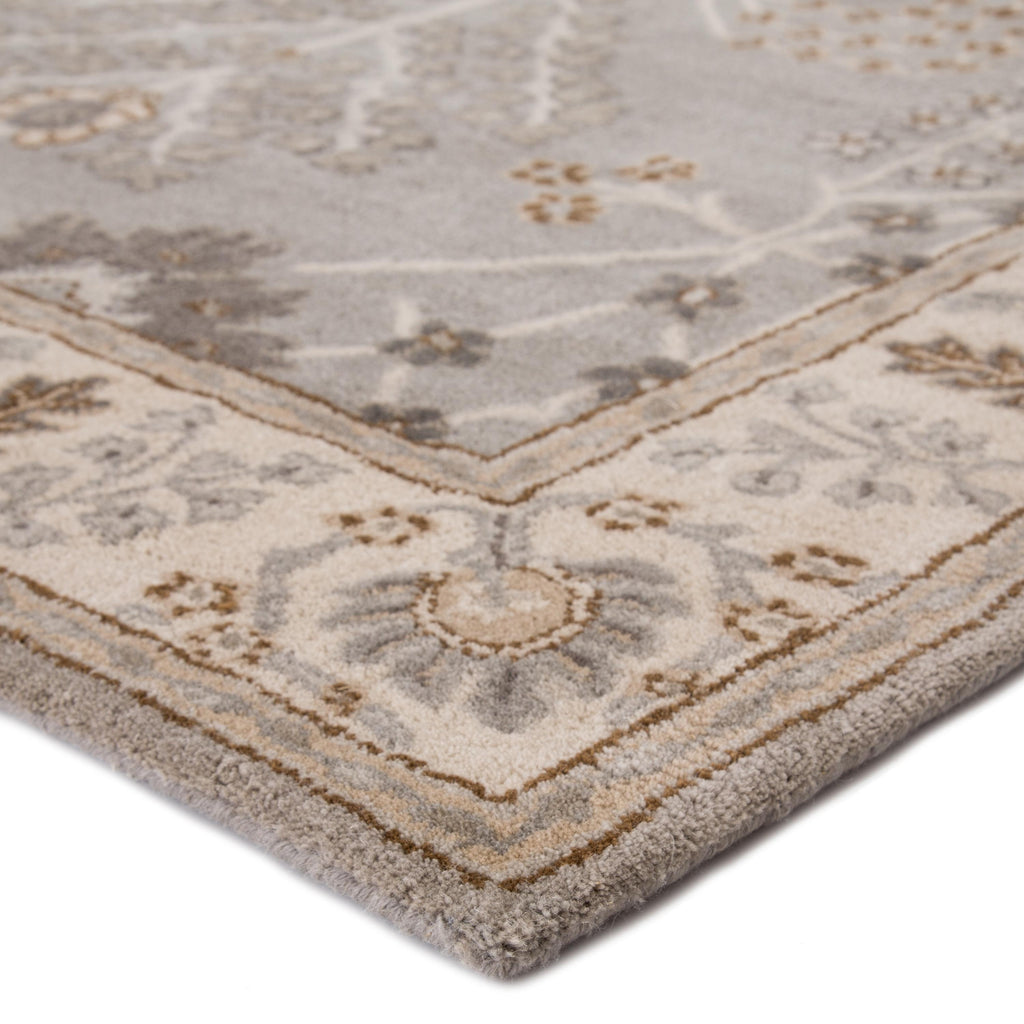 Jaipur Living Chambery Handmade Floral Gray/ Beige Area Rug (2'X3')