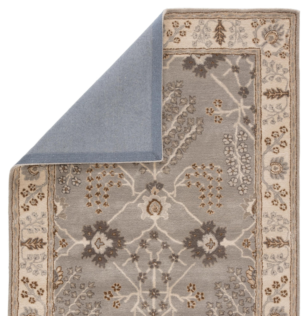 Jaipur Living Chambery Handmade Floral Gray/ Beige Area Rug (2'X3')