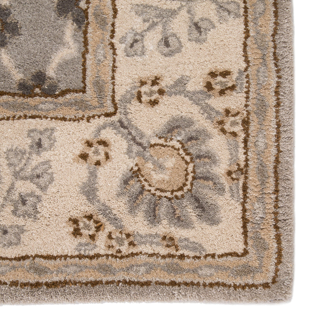 Jaipur Living Chambery Handmade Floral Gray/ Beige Area Rug (2'X3')