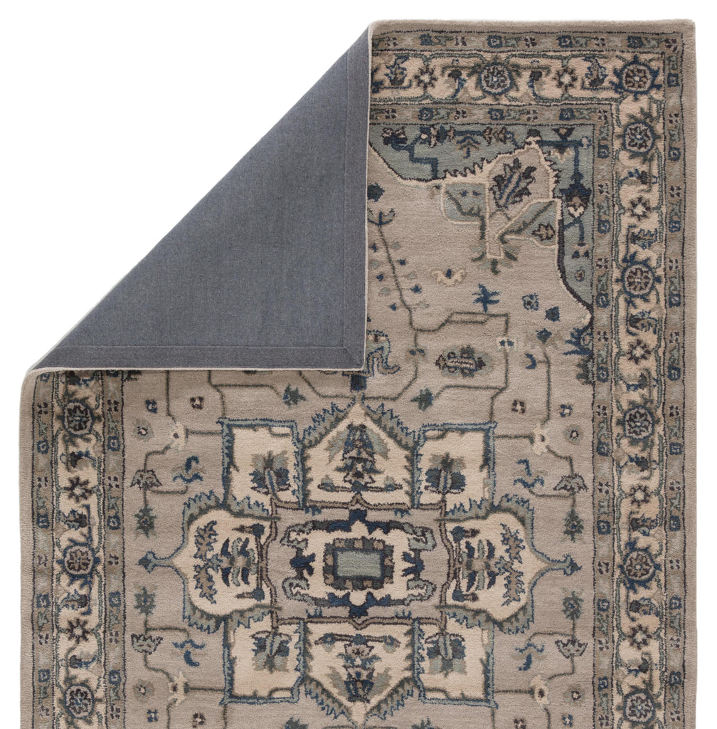 Jaipur Living Durango Handmade Medallion Light Gray/ Indigo Area Rug (8'X10')