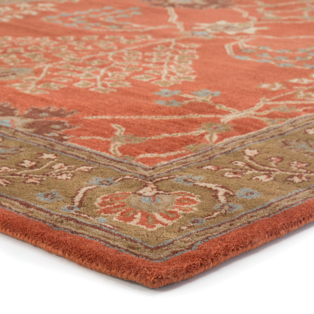 Jaipur Living Chambery Handmade Floral Orange/ Brown Area Rug (2'X3')