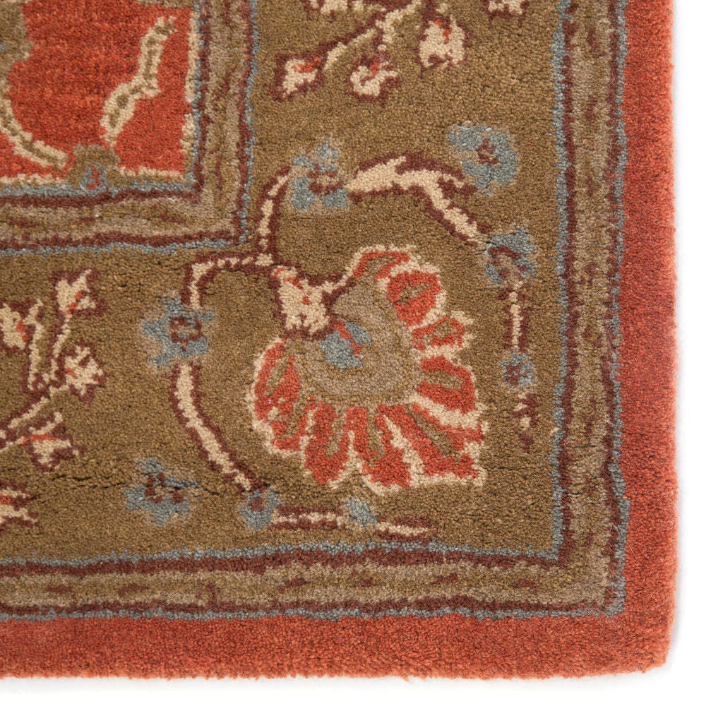 Jaipur Living Chambery Handmade Floral Orange/ Brown Area Rug (2'X3')