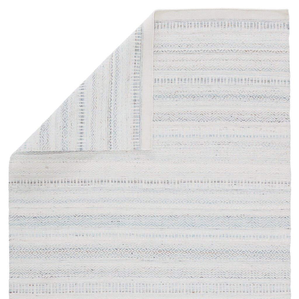 Jaipur Living Parson Indoor/ Outdoor Tribal Light Blue/ Ivory Area Rug (10'X14')