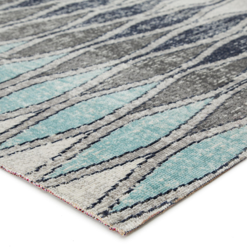 Jaipur Living Norwich Indoor/ Outdoor Geometric Gray/ Blue Area Rug (8'10"X12')