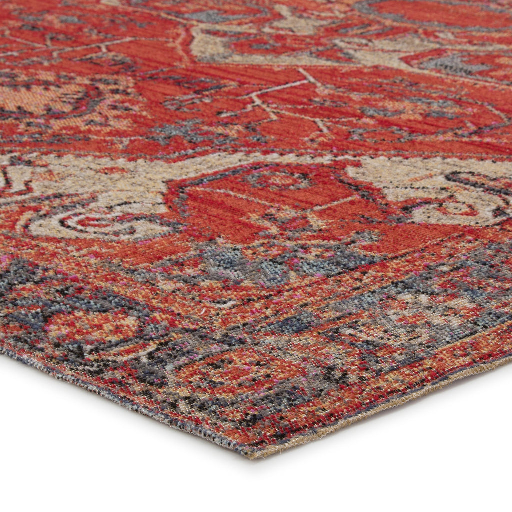 Jaipur Living Leighton Indoor/ Outdoor Medallion Red/ Blue Runner Rug (2'6"X8')