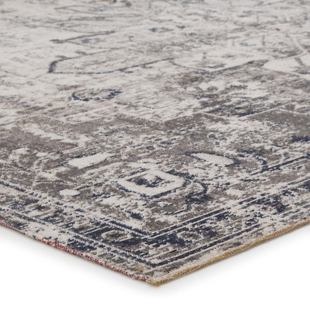 Jaipur Living Isolde Indoor/ Outdoor Medallion Gray/ Ivory Area Rug (7'6"X9'6")