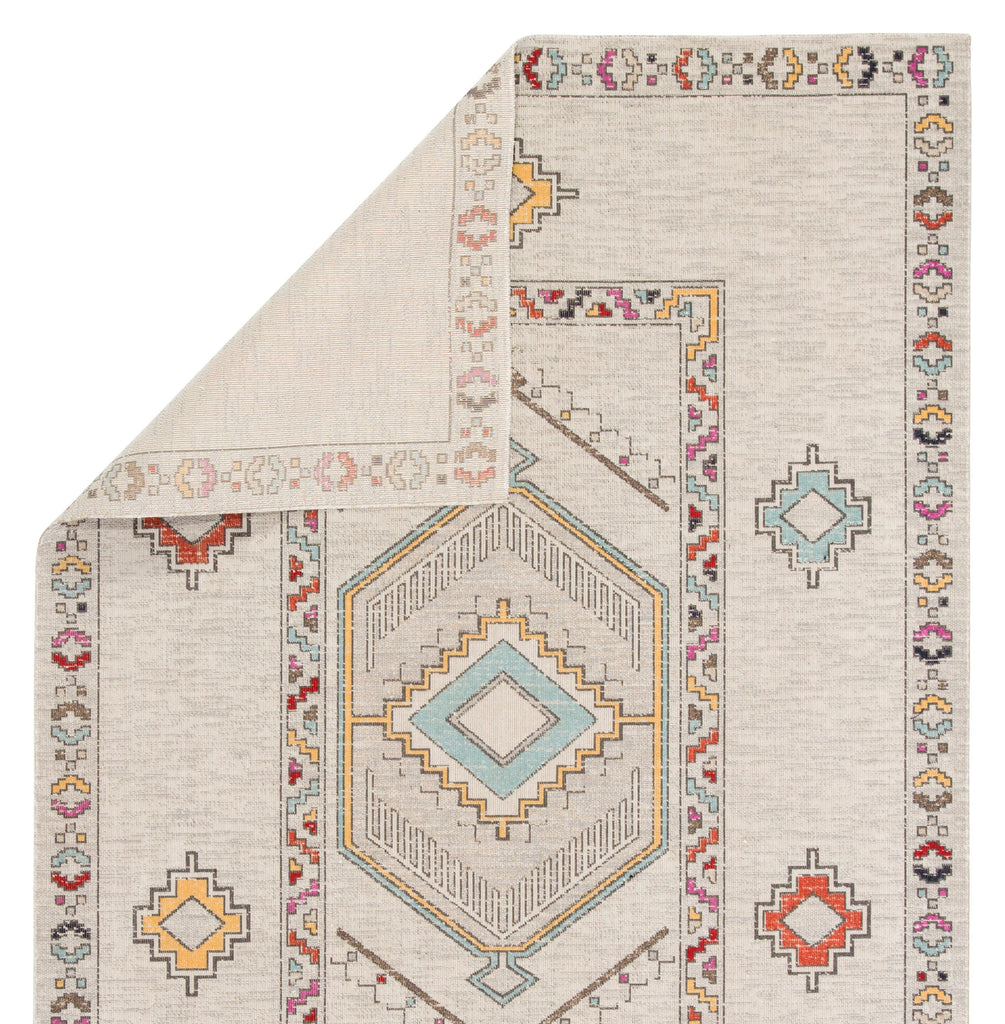 Jaipur Living Tov Indoor/ Outdoor Medallion Light Gray/ Multicolor Area Rug (5'3"X7'6")